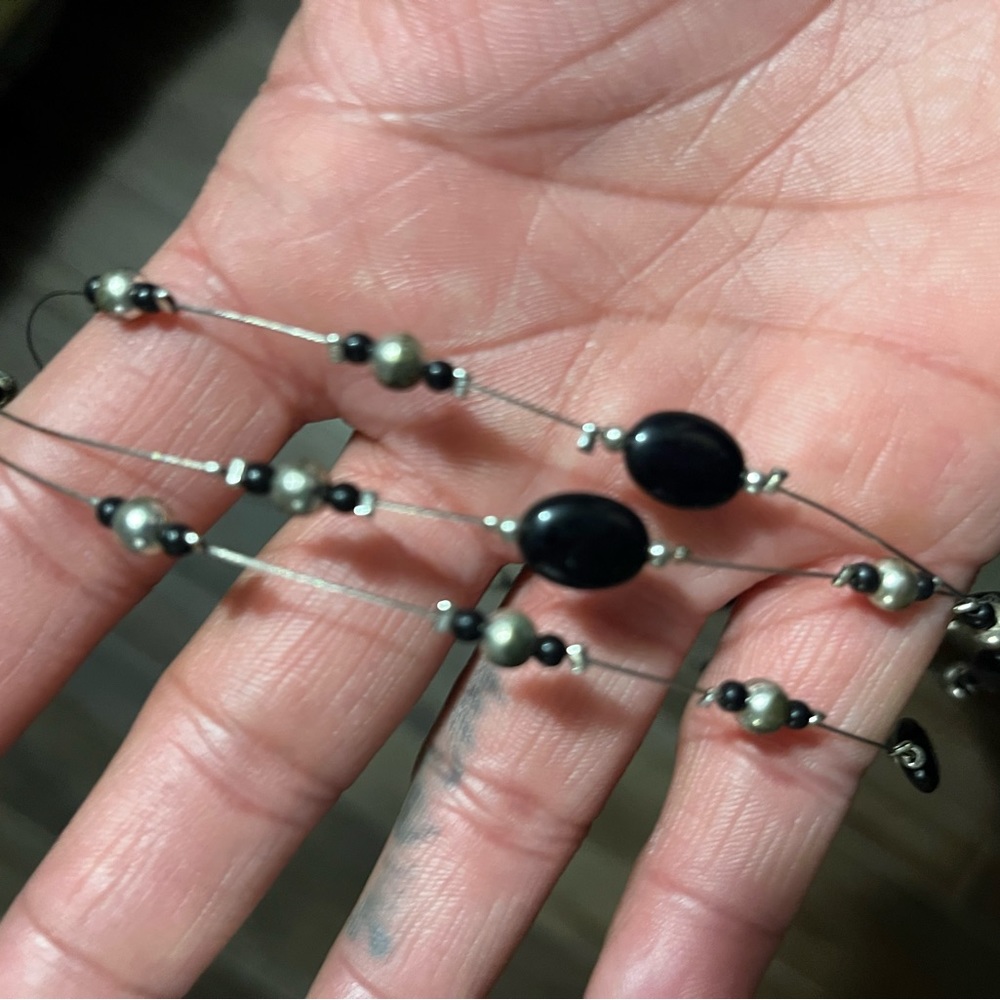 Free! With bundle purchase!  3 Tier Short Beaded Necklace - Picture 5 of 6
